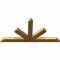 Ekena Millwork Saratoga Rough Sawn Timber Gable Bracket, Western Red Cedar, 84"W x 42"H x 4"D x 6"F, 12/12 Pitch GBW084X42X0406SAR00RWR - alternate 2